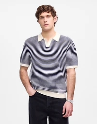 Pointelle Stitch Single-Button Sweater Polo | Madewell