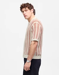 Open-Stitch Button-Up Sweater Polo | Madewell