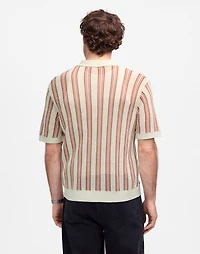 Open-Stitch Button-Up Sweater Polo | Madewell