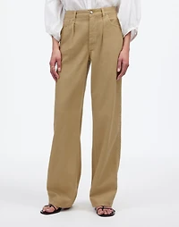 Pleated Low-Slung Baggy Jean in Garment Dye: Airy Denim Edition | Madewell