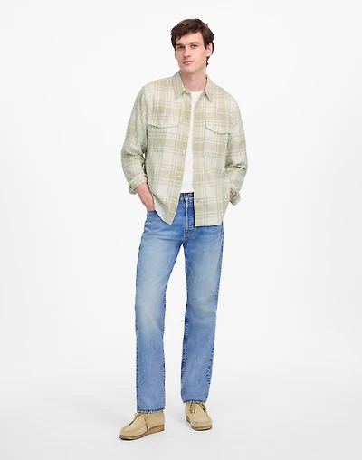 Work Shirt in Cotton Plaid