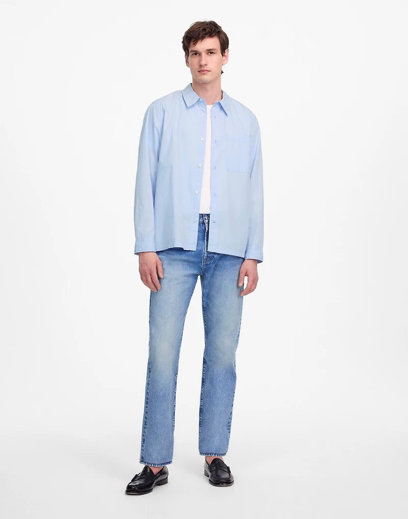 Straight-Hem Cotton Button-Up Shirt | Madewell