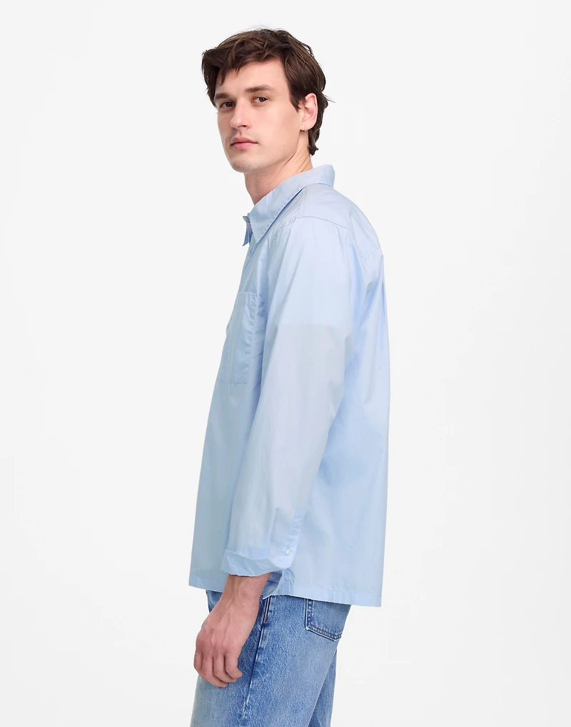 Straight-Hem Cotton Button-Up Shirt | Madewell