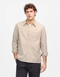 Straight-Hem Cotton Button-Up Shirt | Madewell