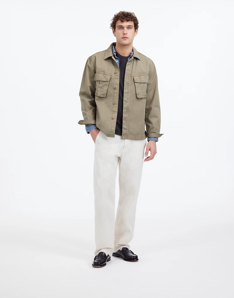 Utility Jacket in Garment-Dyed Cotton Twill | Madewell