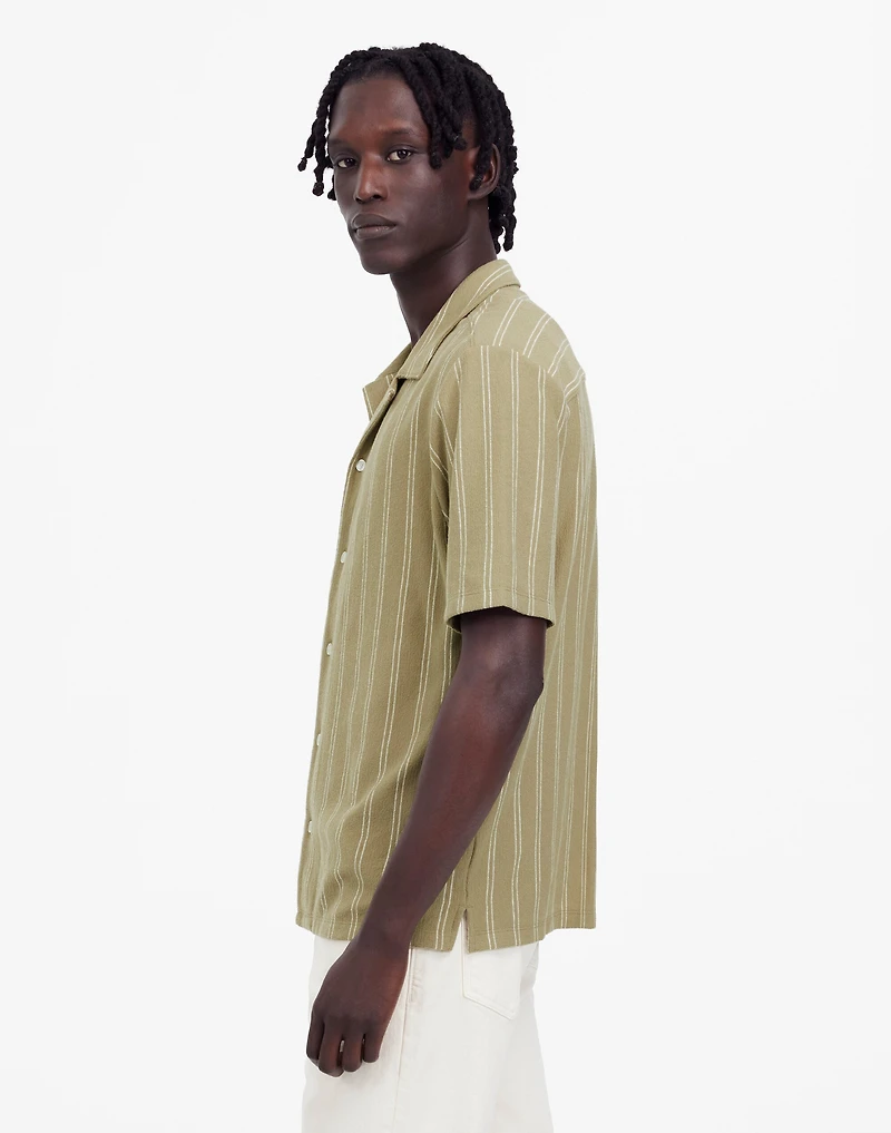 Textured Camp Collar Shirt | Madewell