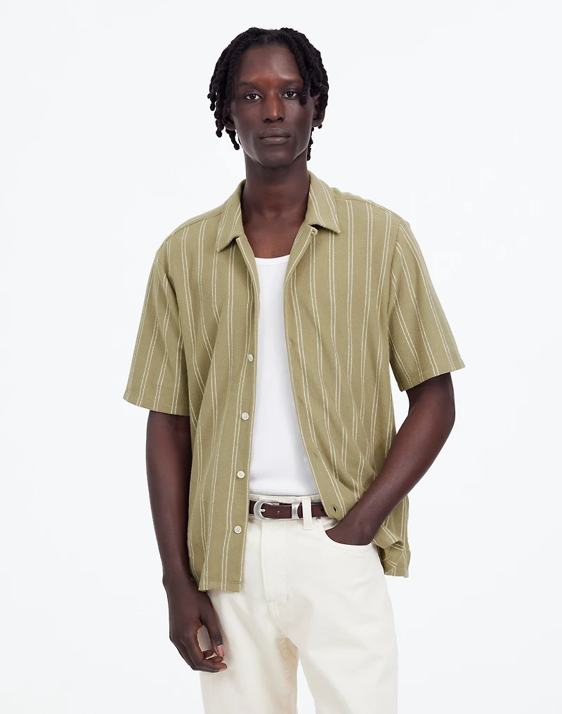 Textured Camp Collar Shirt | Madewell