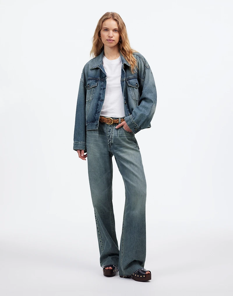 Relaxed Crop Jean Trucker Jacket Billings Wash | Madewell