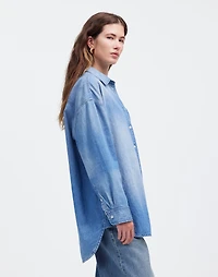 Denim Oversized Button-Up Shirt in Marnie Wash | Madewell