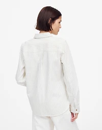 Denim Classic Button-Up Shirt in Pinstripe | Madewell