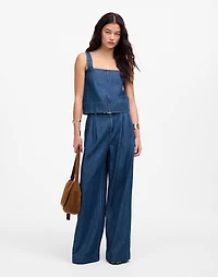 Squareneck Tank McNair Wash: Airy Denim Edition | Madewell