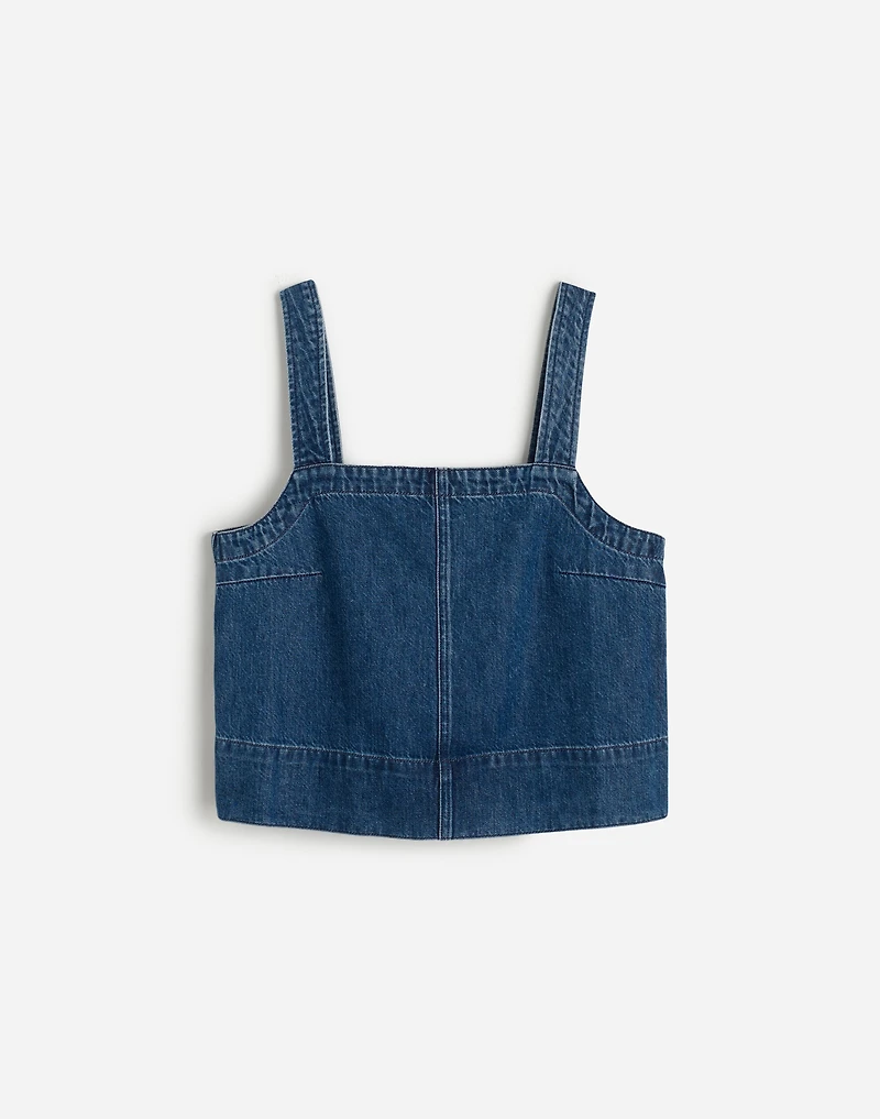 Squareneck Tank McNair Wash: Airy Denim Edition | Madewell