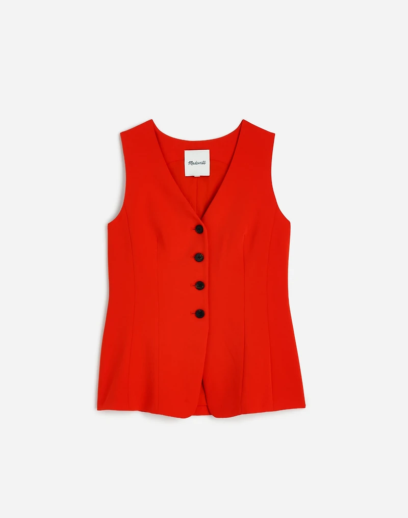 Cutaway Long Vest | Madewell