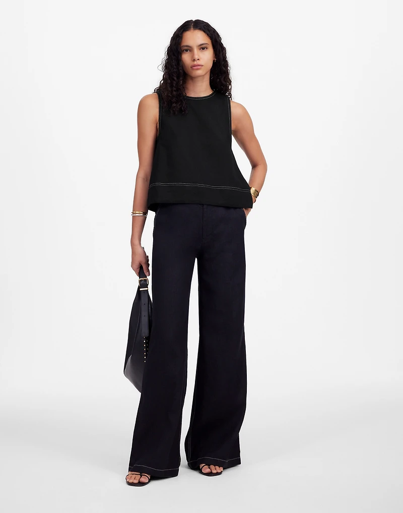 Linen Pleated Shell Top | Madewell