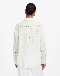 Embroidered Oversized Button-Up Shirt | Madewell