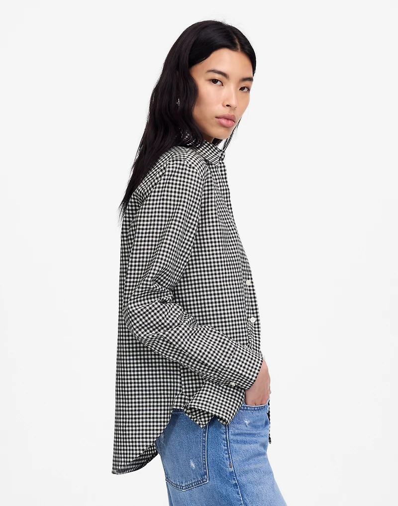 Relaxed Curved-Hem Button-Up Shirt | Madewell