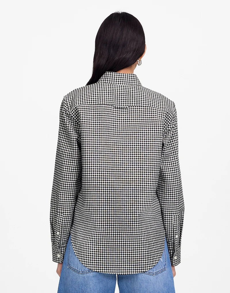Relaxed Curved-Hem Button-Up Shirt | Madewell