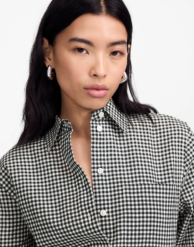 Relaxed Curved-Hem Button-Up Shirt | Madewell