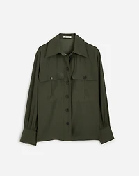 Silk Utility-Pocket Button-Up Shirt | Madewell