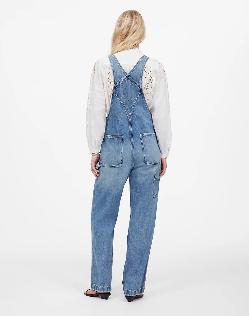 Denim Relaxed Carpenter Overalls Lewisberg Wash | Madewell