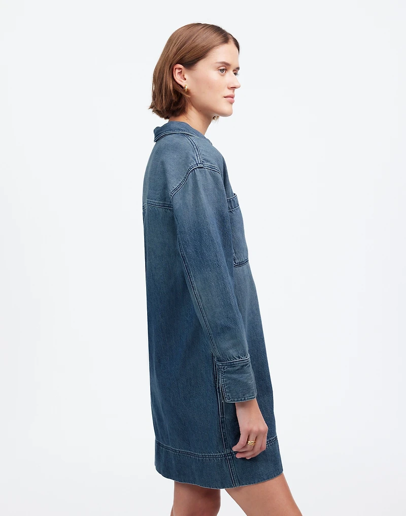 Popover Mini Dress: Airy Denim Edition | Madewell