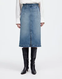 Denim Midi Pencil Skirt in Billings Wash | Madewell