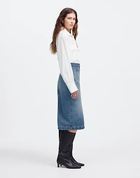 Denim Midi Pencil Skirt in Billings Wash | Madewell