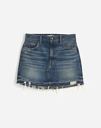 Postage-Stamp Denim Mini Skirt Croswell Wash | Madewell