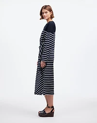Side-Tie Knit Maxi Dress Stripe | Madewell