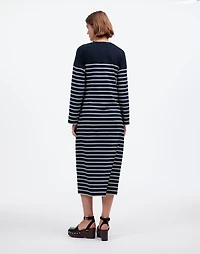 Side-Tie Knit Maxi Dress Stripe | Madewell