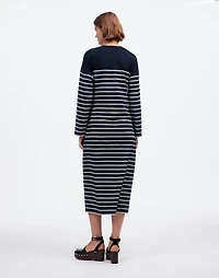 Side-Tie Knit Maxi Dress in Stripe | Madewell