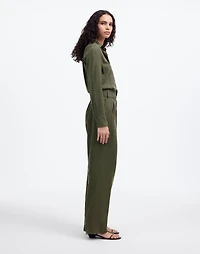 Relaxed Tie-Waist Wide-Leg Jumpsuit | Madewell