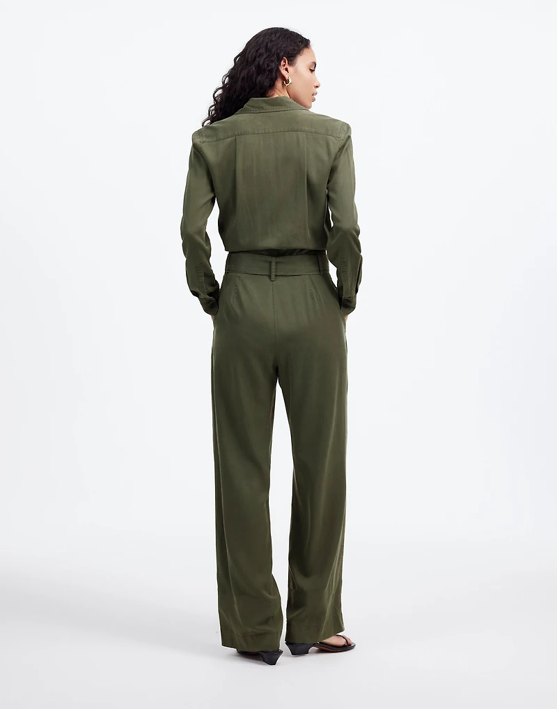 Relaxed Tie-Waist Wide-Leg Jumpsuit | Madewell