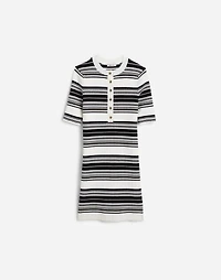 Henley Sweater Mini Dress in Stripe | Madewell