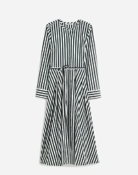 Tie-Waist Midi Shirtdress in Stripe | Madewell