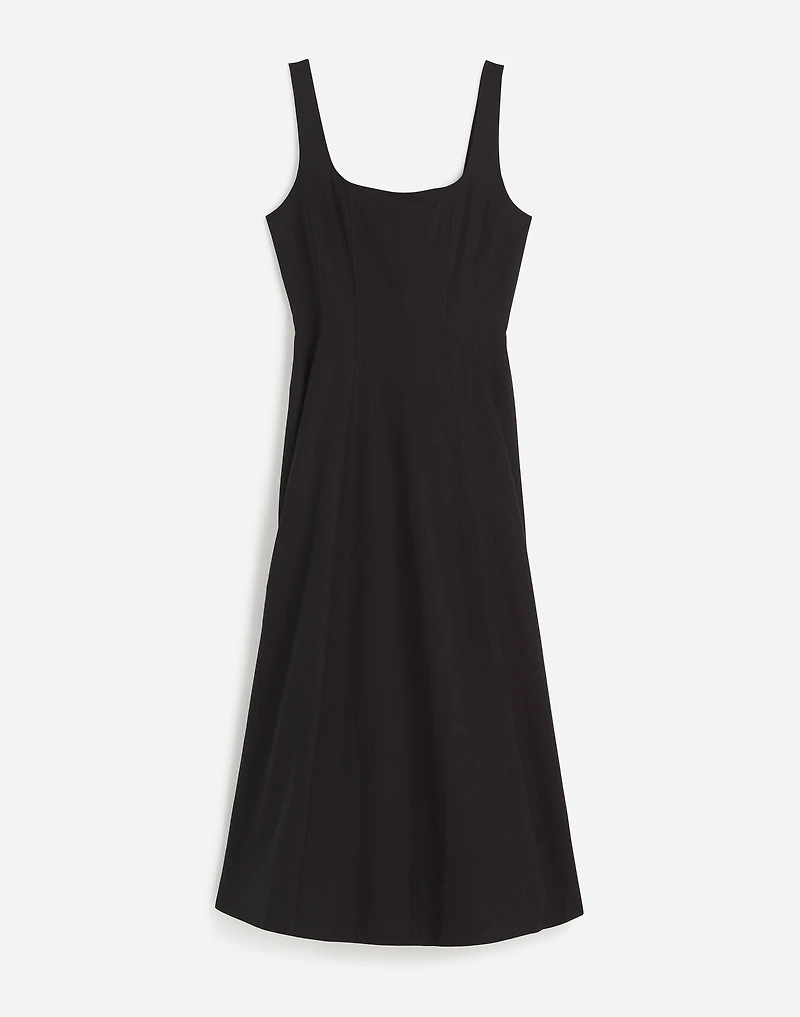 Petite Seamed Squareneck Midi Dress | Madewell