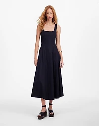 Petite Seamed Squareneck Midi Dress | Madewell
