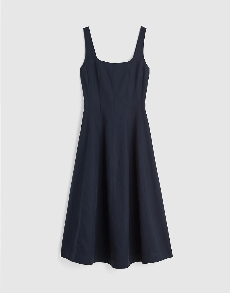 Seamed Squareneck Midi Dress | Madewell