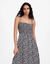Tie Shoulder Midi Dress Floral | Madewell