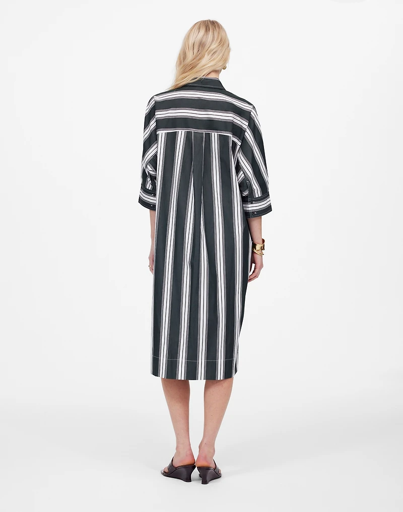 Dolman Midi Shirtdress in Stripe Poplin | Madewell