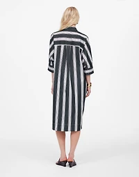 Dolman Midi Shirtdress in Stripe Poplin | Madewell
