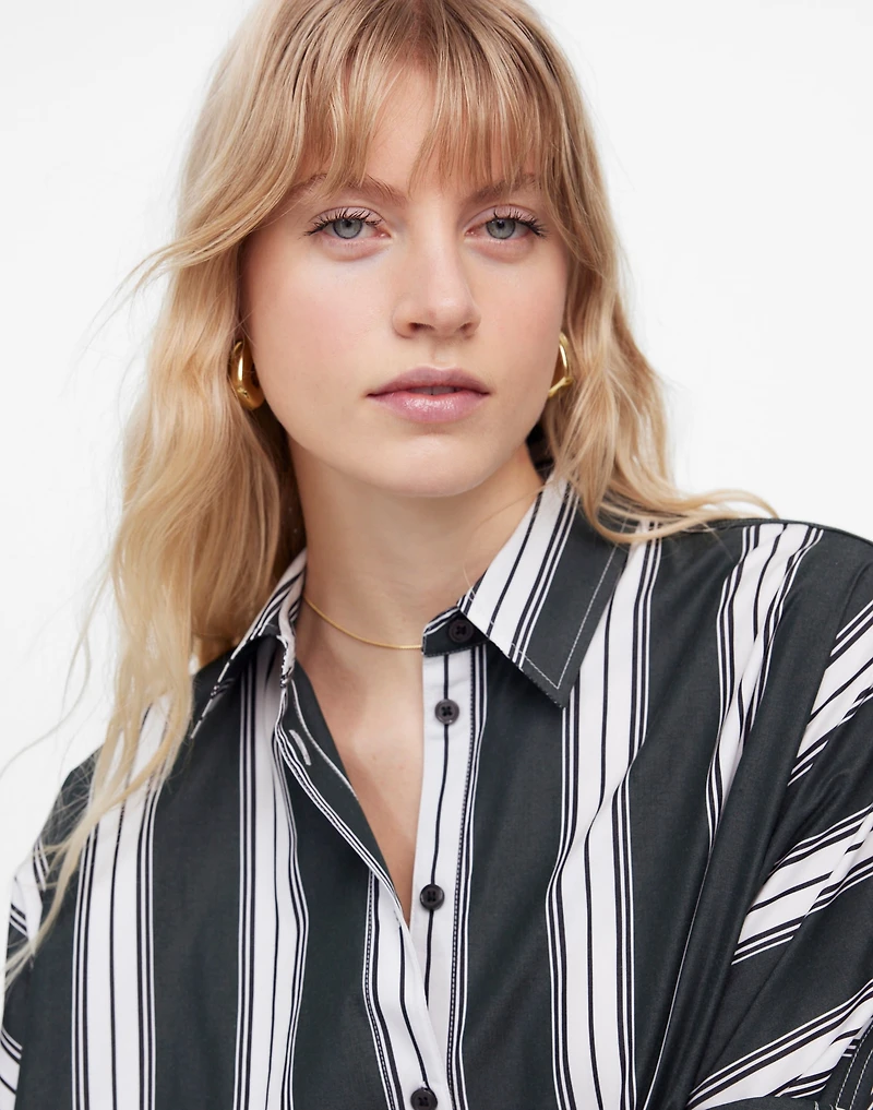 Dolman Midi Shirtdress in Stripe Poplin | Madewell