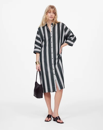 Dolman Midi Shirtdress Stripe Poplin | Madewell