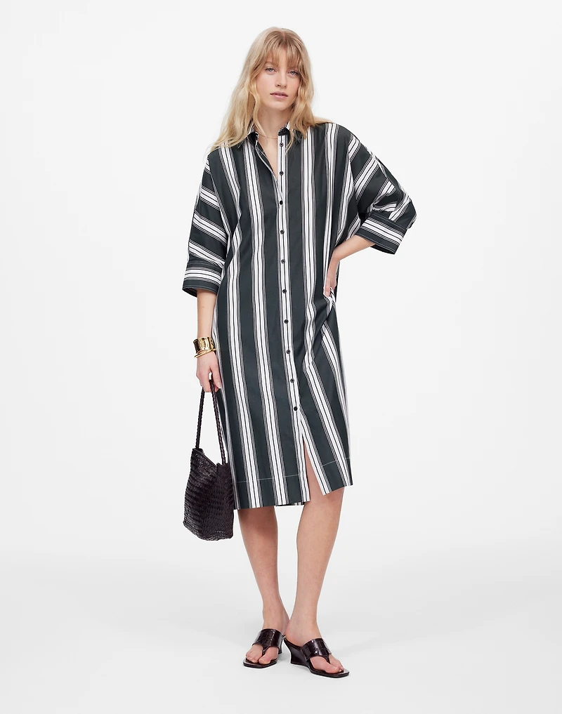 Dolman Midi Shirtdress in Stripe Poplin | Madewell