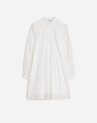 Pintucked Eyelet Mini Dress | Madewell