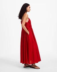 Textured V-Neck Midi Dress | Madewell