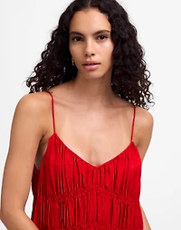 Textured V-Neck Midi Dress | Madewell