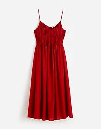 Textured V-Neck Midi Dress | Madewell