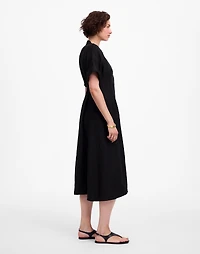 Pleated Midi Shirtdress 100% Linen | Madewell