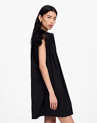 Flutter Sleeve Button-Front Mini Dress Poplin | Madewell